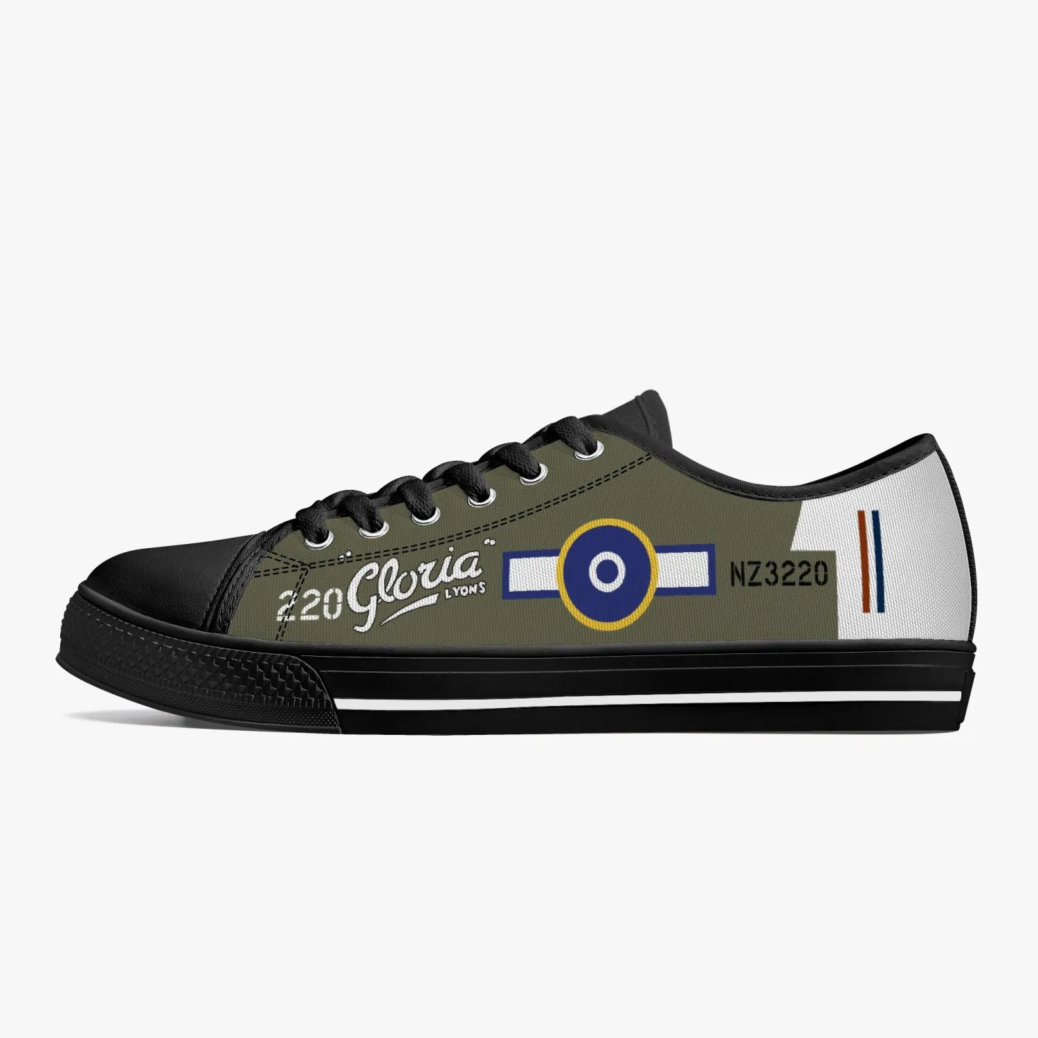 P-40 "Gloria Lyons" Low Top Canvas Shoes