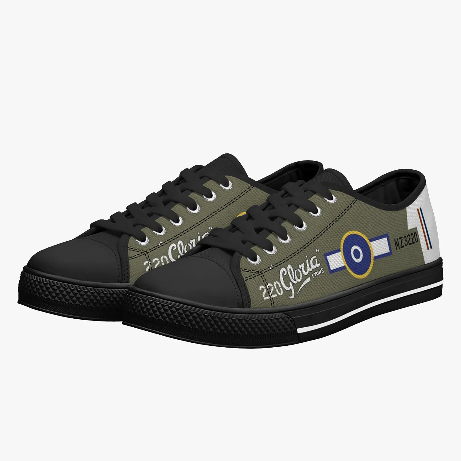 P-40 "Gloria Lyons" Low Top Canvas Shoes