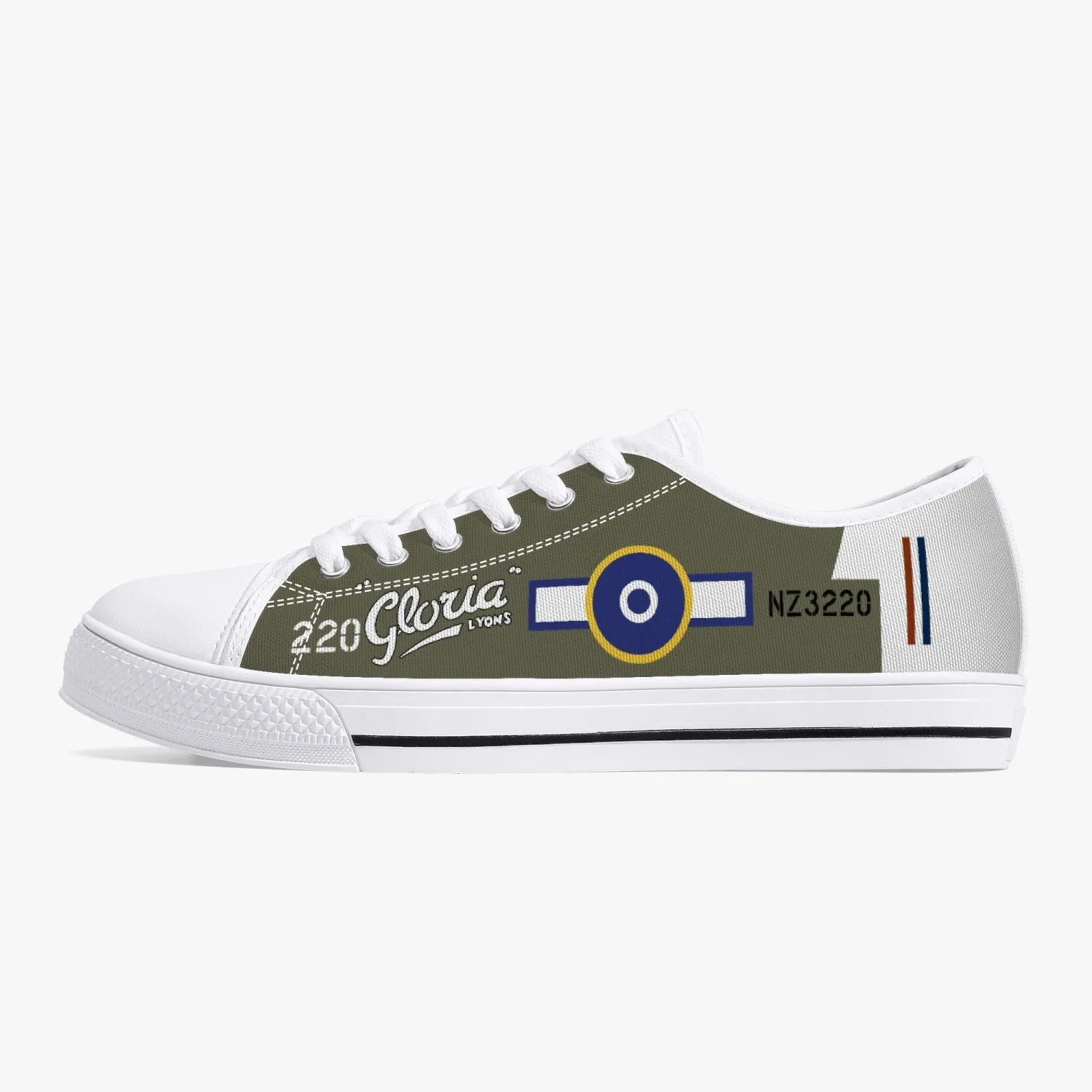 P-40 "Gloria Lyons" Low Top Canvas Shoes