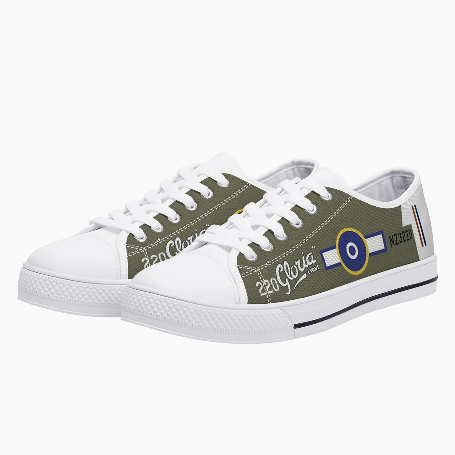 P-40 "Gloria Lyons" Low Top Canvas Shoes