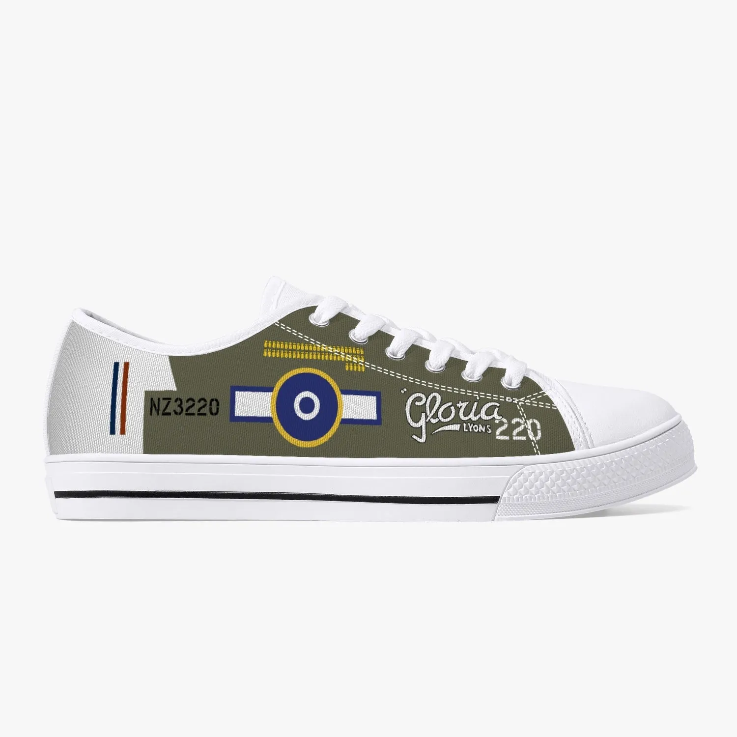 P-40 "Gloria Lyons" Low Top Canvas Shoes
