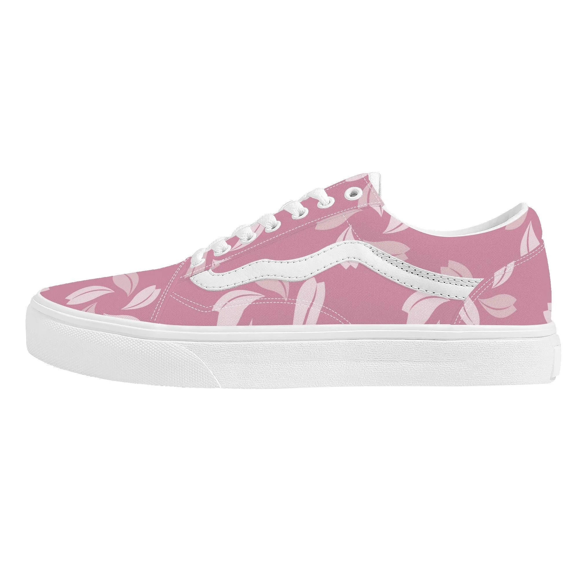 Pink October Low Top Flat Sneaker