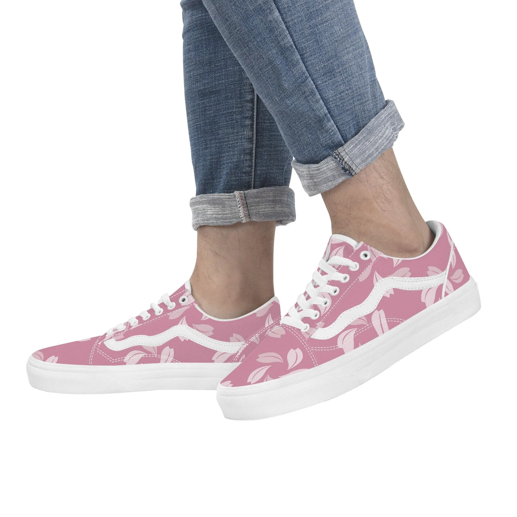 Pink October Low Top Flat Sneaker