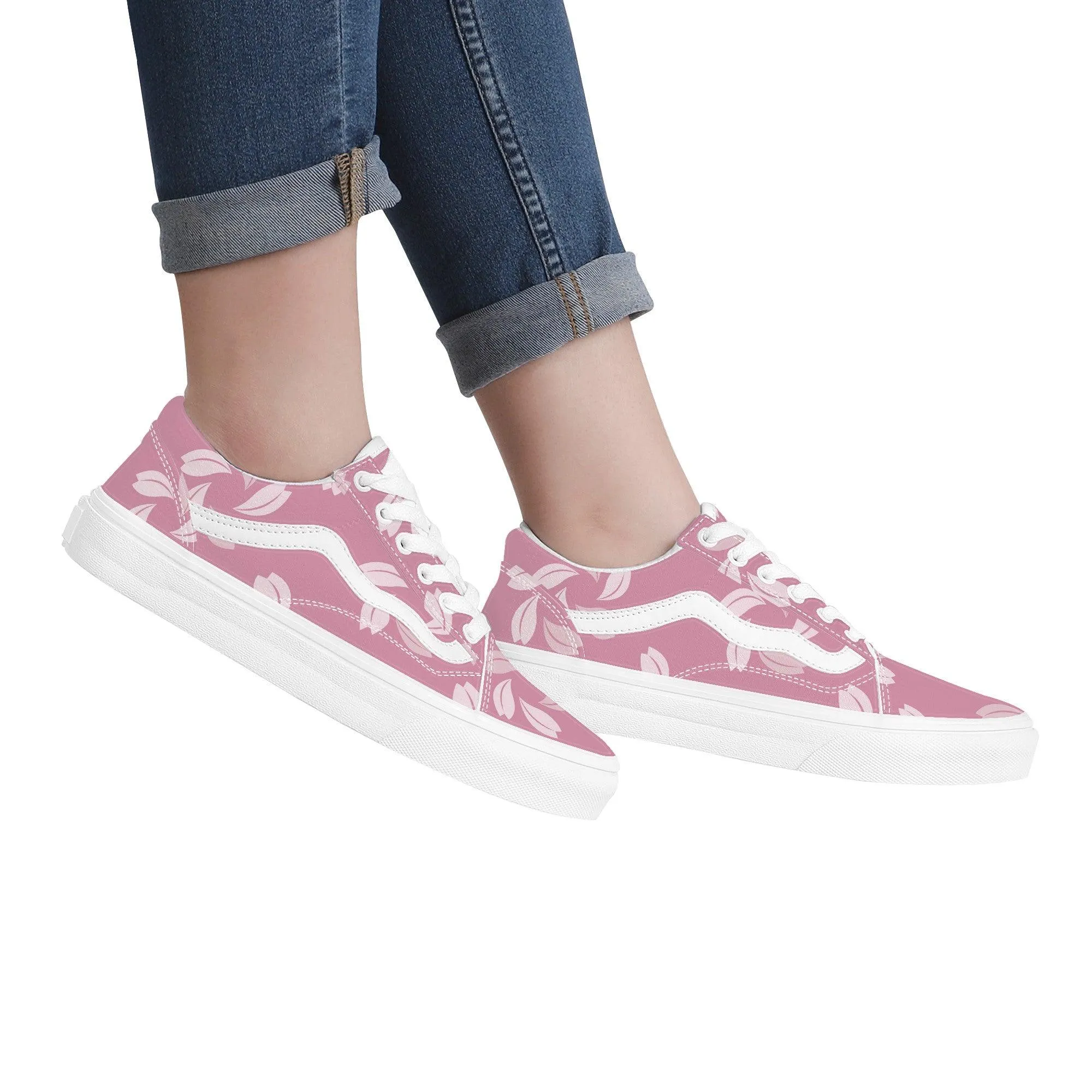 Pink October Low Top Flat Sneaker