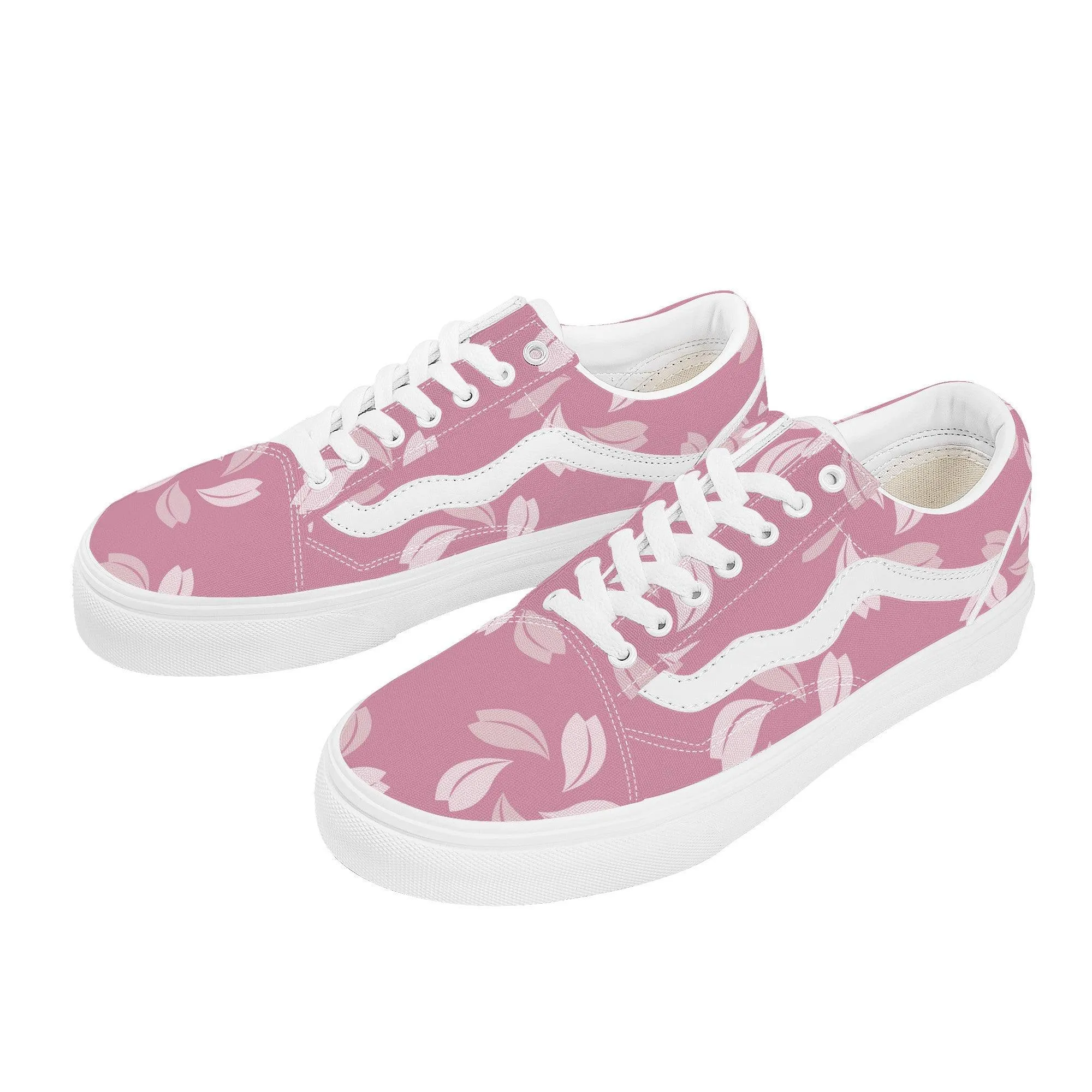 Pink October Low Top Flat Sneaker