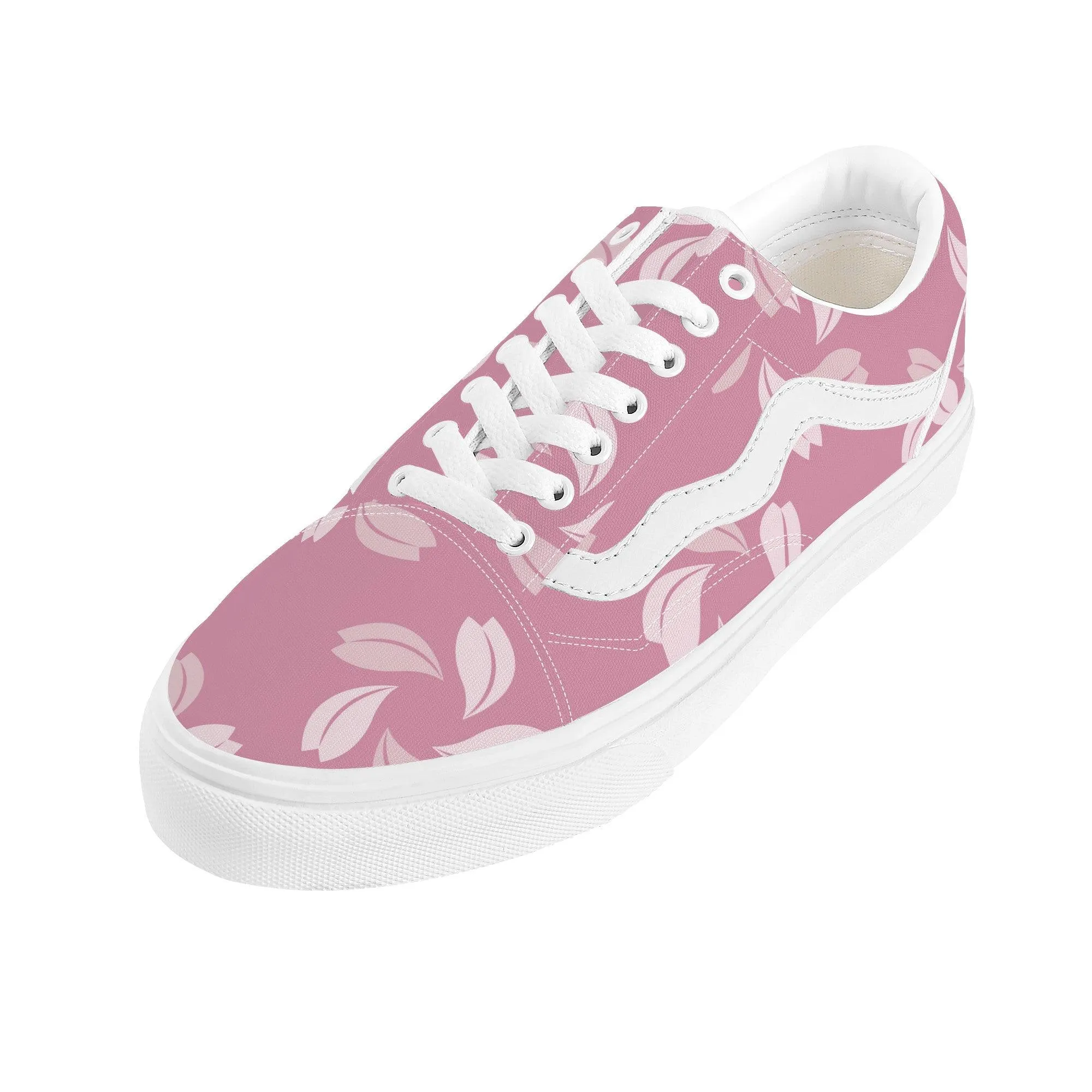 Pink October Low Top Flat Sneaker