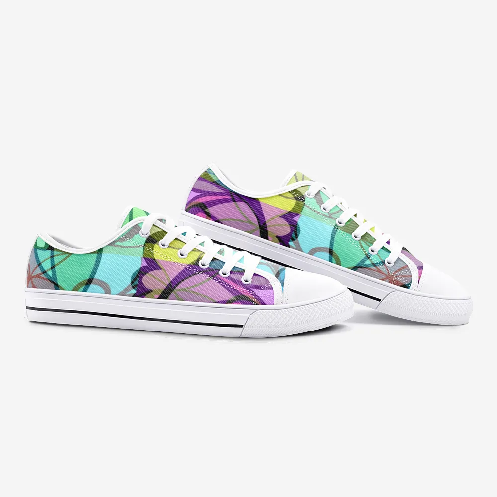 Pinwheel Pyxus Psychedelic Canvas Low-Tops