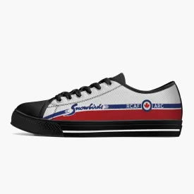 "Snowbirds" Low Top Canvas Shoes