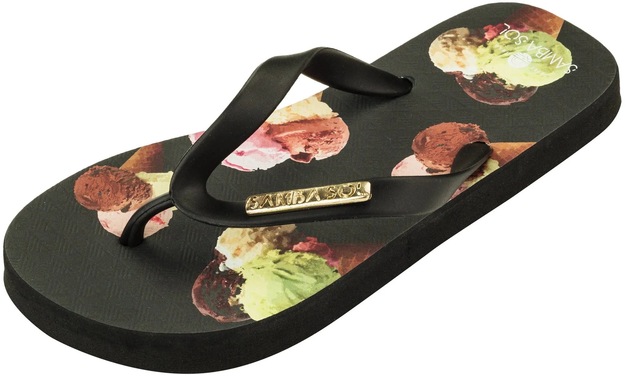Samba Sol Kid's Fashion Collection Flip Flops - Ice Cream
