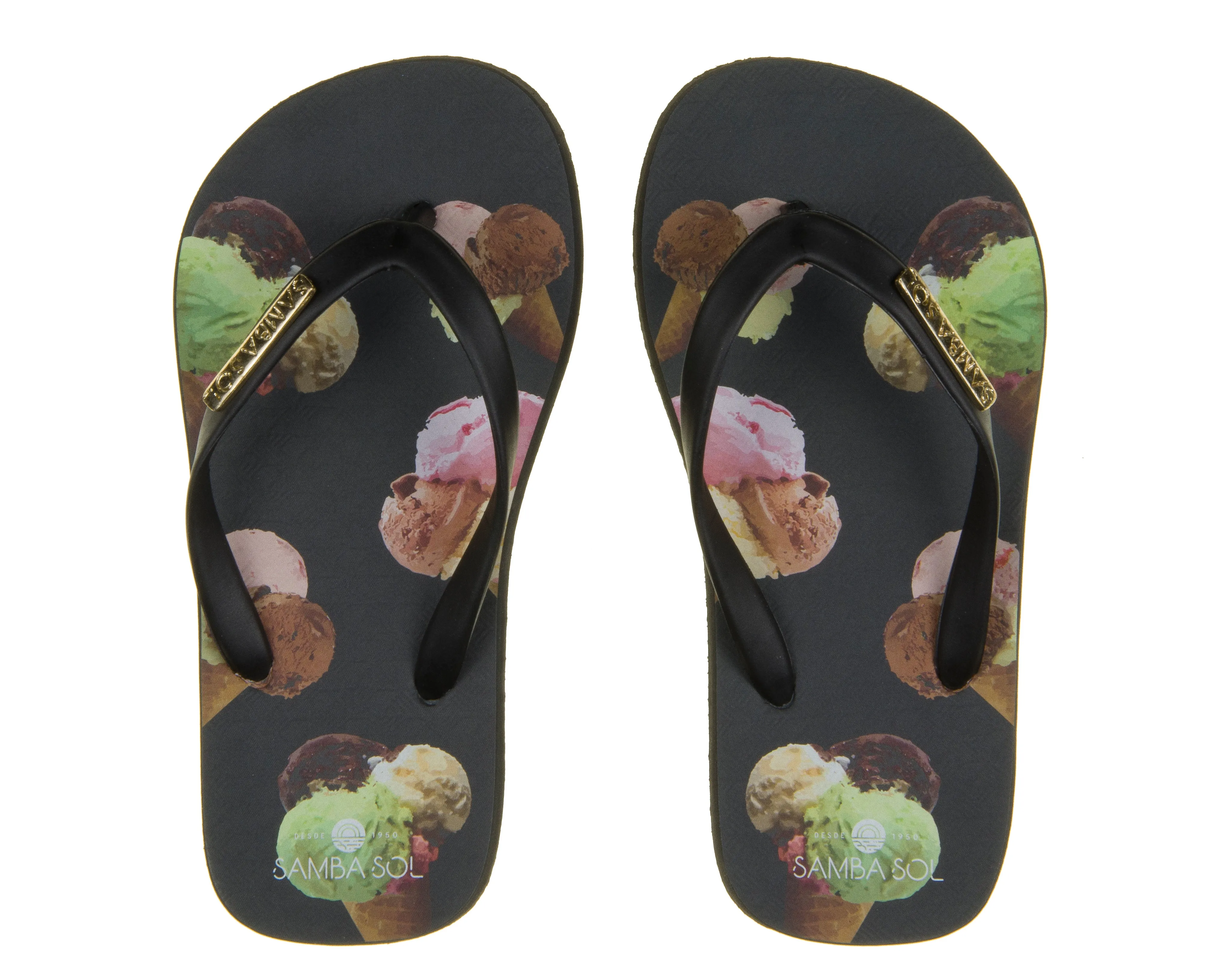 Samba Sol Kid's Fashion Collection Flip Flops - Ice Cream