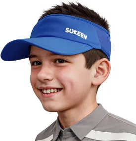 Sukeen Kids Sun Visor Hats for Girls Boys,Lightweight Sports Hat UPF50  Sun Hat Cooling Headwear Visor for Running Outdoors