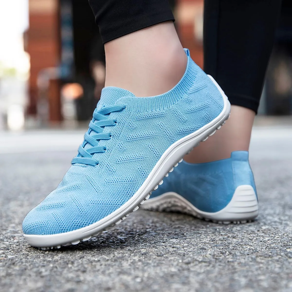 Womens Barefoot Shoes Walking Runing Slip On Shoes Zero Drop Footwear Yoga Gym Sneakers Lightweight Breathable Minimalist Trainers
